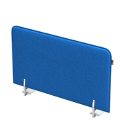 Офисные экраны SOFToffice Экран из фетра, боковой 010.ФБ.604 Blue/Алюминий матовый 600х20х400