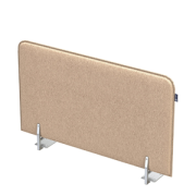 Офисные экраны SOFToffice Экран из фетра, боковой 010.ФБ.604 Cappuccino/Алюминий матовый 600х20х400
