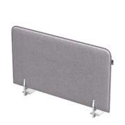 Офисные экраны SOFToffice Экран из фетра, боковой 010.ФБ.604 Urban/Алюминий матовый 600х20х400