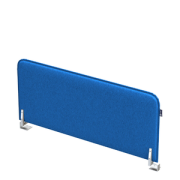 Офисные экраны SOFToffice Экран из фетра, торцевой 010.ФТ.603 Blue/Алюминий матовый 600х20х300