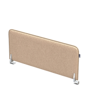Офисные экраны SOFToffice Экран из фетра, торцевой 010.ФТ.603 Cappuccino/Алюминий матовый 600х20х300