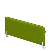 Офисные экраны SOFToffice Экран из фетра, торцевой 010.ФТ.603 Green/Алюминий матовый 600х20х300