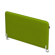 Офисные экраны SOFToffice Экран из фетра, торцевой 010.ФТ.604 Green/Алюминий матовый 600х20х400