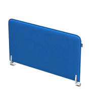 Офисные экраны SOFToffice Экран из фетра, торцевой 010.ФТ.704 Blue/Алюминий матовый 700х20х400