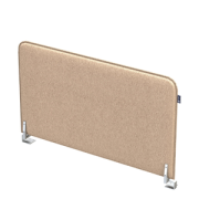 Офисные экраны SOFToffice Экран из фетра, торцевой 010.ФТ.704 Cappuccino/Алюминий матовый 700х20х400
