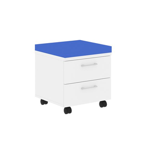 Офисная мебель Xten Тумба мобильная (подушка синяя) XMC-2D.1A Белый 465x465x520