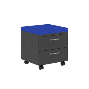 Офисная мебель Xten Тумба мобильная (подушка синяя) XMC-2D.1A Дуб Юкон 465x465x520