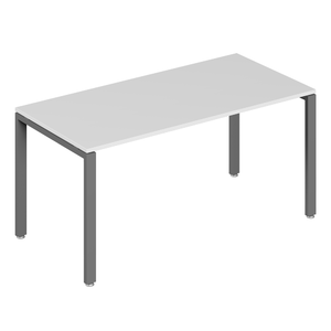 Офисная мебель Trend metal Стол письменный на металлоопорах TDM32230245 Белый/Антрацит 1600х600х750