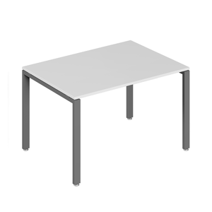 Офисная мебель Trend metal Стол письменный на металлоопорах TDM32212145 Белый/Антрацит 1200х720х750