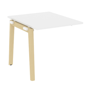 Офисная мебель Onix Wood Прох. наб. эл. переговорного стола OW.NPRG-0 Белый бриллиант/Дуб светлый 780х980х750