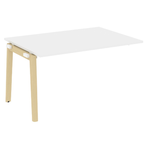 Офисная мебель Onix Wood Прох. наб. эл. переговорного стола OW.NPRG-3 Белый бриллиант/Дуб светлый 1380х980х750