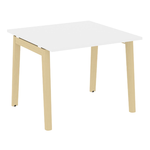 Офисная мебель Onix Wood Стол переговорный (1 столешница) OW.PRG-1.1 Белый бриллиант/Дуб светлый 980х980х750