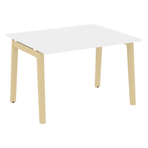 Офисная мебель Onix Wood Стол переговорный (1 столешница) OW.PRG-1.2 Белый бриллиант/Дуб светлый 1180х980х750