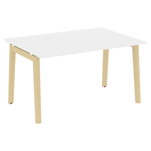 Офисная мебель Onix Wood Стол переговорный (1 столешница) OW.PRG-1.3 Белый бриллиант/Дуб светлый 1380х980х750