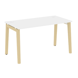 Офисная мебель Onix Wood Стол письменный OW.SP-3.7 Белый бриллиант/Дуб светлый 1380х720х750