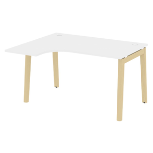 Офисная мебель Onix Wood Стол эргономичный левый OW.SA-3 (L) Белый бриллиант/Дуб светлый 1380х1180х750