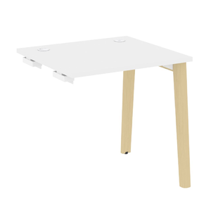 Офисная мебель Onix Wood Стол-приставка OW.SPR-0.7 Белый бриллиант/Дуб светлый 780х720х750