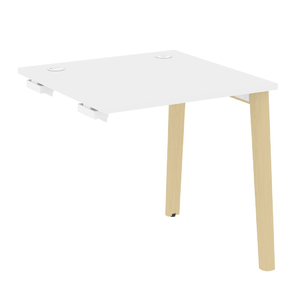 Офисная мебель Onix Wood Стол-приставка OW.SPR-0.8 Белый бриллиант/Дуб светлый 780х800х750