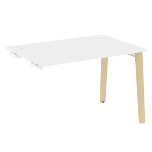 Офисная мебель Onix Wood Стол-приставка OW.SPR-2.8 Белый бриллиант/Дуб светлый 1180х800х750