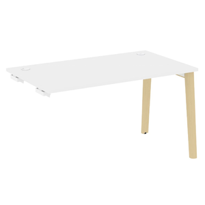 Офисная мебель Onix Wood Стол-приставка OW.SPR-3.8 Белый бриллиант/Дуб светлый 1380х800х750