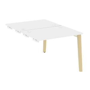Офисная мебель Onix Wood Стол-приставка двойной OW.D.SPR-1.7 Белый бриллиант/Дуб светлый 980х1475х750