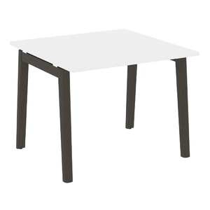 Офисная мебель Onix Wood Стол переговорный (1 столешница) OW.PRG-1.1 Белый бриллиант/Дуб тёмный 980х980х750