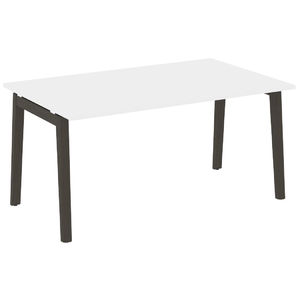 Офисная мебель Onix Wood Стол переговорный (1 столешница) OW.PRG-1.4 Белый бриллиант/Дуб тёмный 1580х980х750