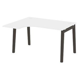 Офисная мебель Onix Wood Стол эргономичный левый OW.SA-3 (L) Белый бриллиант/Дуб тёмный 1380х1180х750