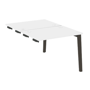 Офисная мебель Onix Wood Стол-приставка двойной OW.D.SPR-1.7 Белый бриллиант/Дуб тёмный 980х1475х750