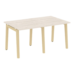 Офисная мебель Onix Wood Стол переговорный (2 столешницы) OW.PRG-2.0 Денвер светлый/Дуб светлый 1560х980х750