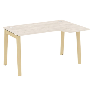 Офисная мебель Onix Wood Стол эргономичный правый OW.SA-2 (R) Денвер светлый/Дуб светлый 1380х980х750