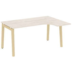 Офисная мебель Onix Wood Стол эргономичный правый OW.SA-4 (R) Денвер светлый/Дуб светлый 1580х1180х750