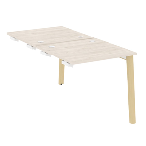 Офисная мебель Onix Wood Стол-приставка двойной OW.D.SPR-0.8 Денвер светлый/Дуб светлый 780х1635х750