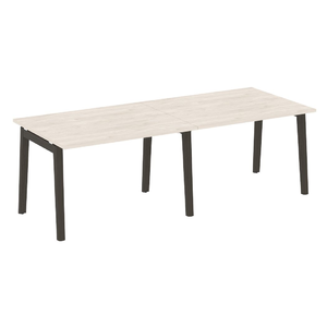 Офисная мебель Onix Wood Стол переговорный (2 столешницы) OW.PRG-2.2 Денвер светлый/Дуб тёмный 2360х980х750