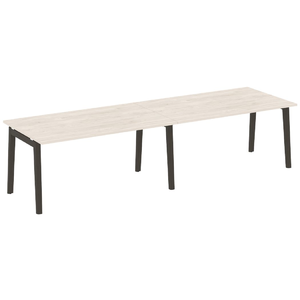 Офисная мебель Onix Wood Стол переговорный (2 столешницы) OW.PRG-2.4 Денвер светлый/Дуб тёмный 3160х980х750