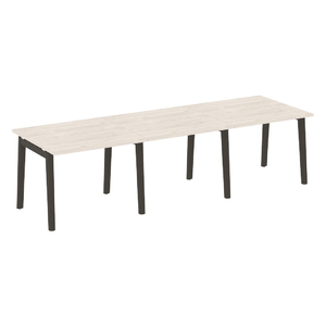 Офисная мебель Onix Wood Стол переговорный (3 столешницы) OW.PRG-3.1 Денвер светлый/Дуб тёмный 2940х980х750