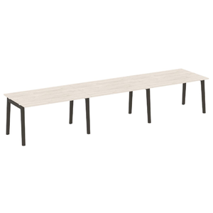 Офисная мебель Onix Wood Стол переговорный (3 столешницы) OW.PRG-3.3 Денвер светлый/Дуб тёмный 4140х980х750