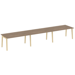 Офисная мебель Onix Wood Стол переговорный (3 столешницы) OW.PRG-3.4 Дуб аризона/Дуб светлый 4740х980х750