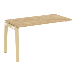 Офисная мебель Onix Wood Наборный эл. раб. станции OW.1.NRS-3.7 Тиквуд светлый/Дуб светлый 1380х720х750