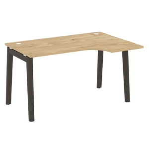 Офисная мебель Onix Wood Стол эргономичный правый OW.SA-2 (R) Тиквуд светлый/Дуб тёмный 1380х980х750