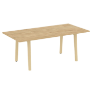 Кабинет руководителя Onix Wood Direct Стол переговорный OW.PRG-19 Тиквуд светлый/Дуб светлый 1980х980х750