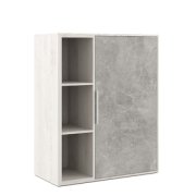 Кабинет руководителя B-tone Шкаф средний с вертикальной нишей BTN36151031 Бетон светлый/Сосна 935х450х1157