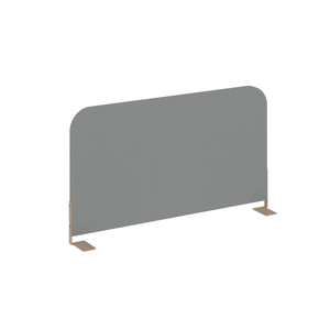 Офисная мебель Estetica Экран боковой ткань ES.TEKRB.S-73 Dark Grey Metallic/Латте металл 730x18x385