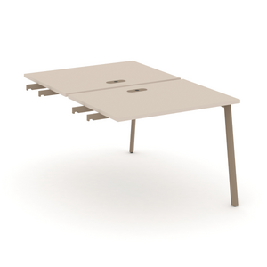 Офисная мебель Estetica Двойной стол приставка к опор. тумбам ES.D.SPR-1-LP Капучино/Латте металл 980x1500x750