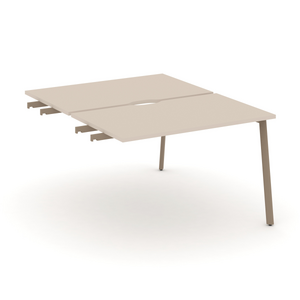 Офисная мебель Estetica Двойной стол приставка к опор. тумбам ES.D.SPR-2-VP Капучино/Латте металл 1180x1500x750