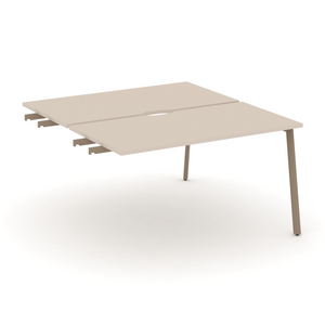 Офисная мебель Estetica Двойной стол приставка к опор. тумбам ES.D.SPR-3-VP Капучино/Латте металл 1380x1500x750