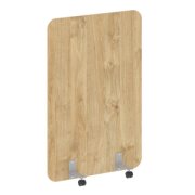 Офисные перегородки R-line Перегородка на роликах DP.R-100-150 Тиквуд светлый/Серый металл 1000х18х1500