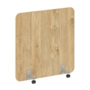 Офисные перегородки R-line Перегородка на роликах DP.R-120-120 Тиквуд светлый/Серый металл 1200х18х1200