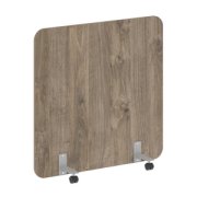 Офисные перегородки R-line Перегородка на роликах DP.R-120-120 Тиквуд тёмный/Серый металл 1200х18х1200