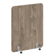 Офисные перегородки R-line Перегородка на роликах DP.R-120-150 Тиквуд тёмный/Серый металл 1200х18х1500